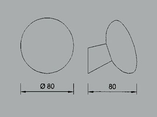 Pamar exclusief design kapstok mat aluminium met kunststof