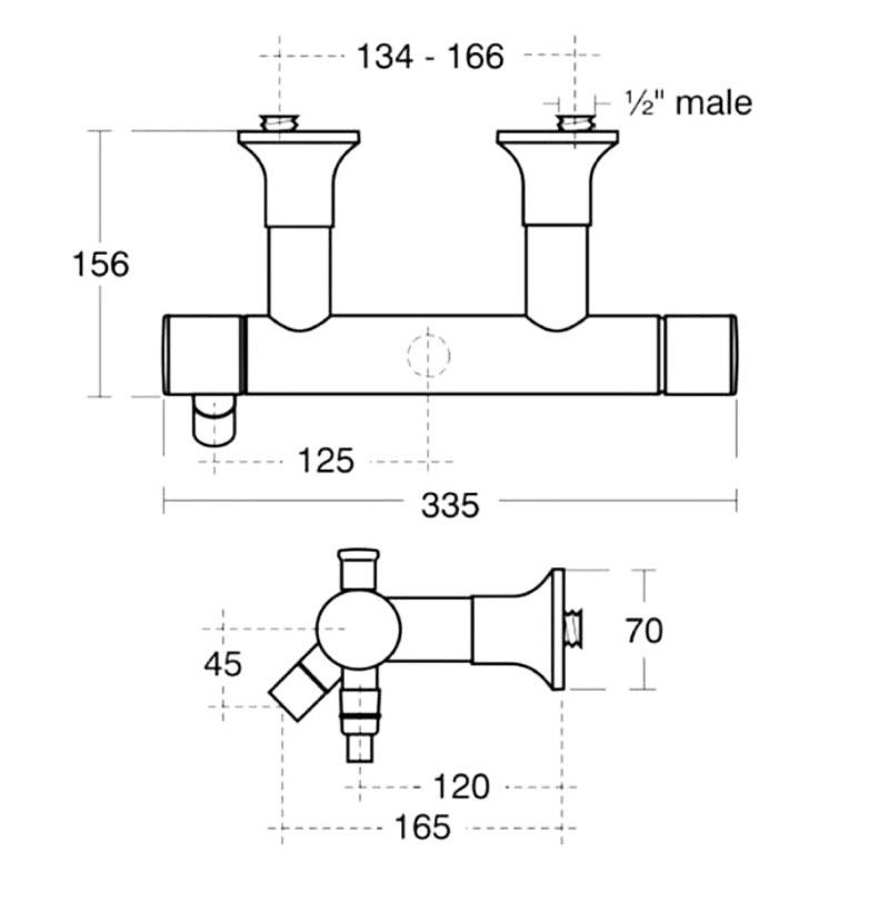 Ideal Standard alfiera badkraan chroom (showmodel)