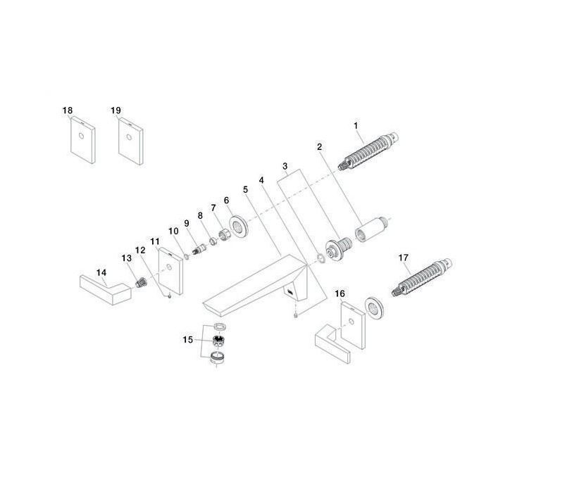 Dornbracht Supernova 3-gats wandmengkraan zonder afvoergarnituur chroom