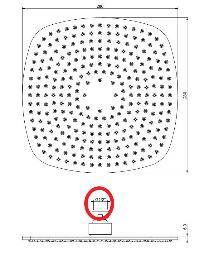 Cocoon Piet Boon PB-29 losse regendouche zonder bevestiging gunmetal Black