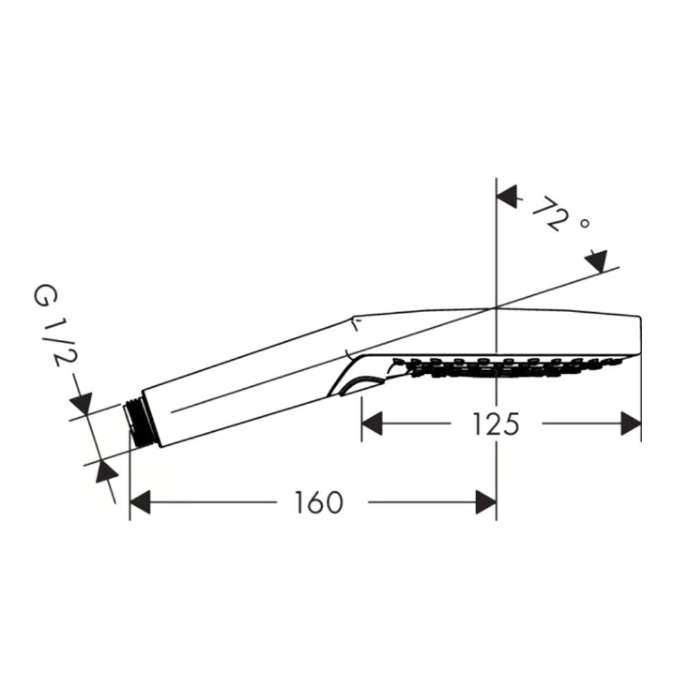 Hansgrohe Raindance Select S handdouche 120 3jet PowderRain chroom
