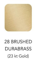 Dornbracht Tara Ultra ééngreeps keukenmengkraan met spoeldouche, geborstelde Durabrass 23Kt gouden afwerking