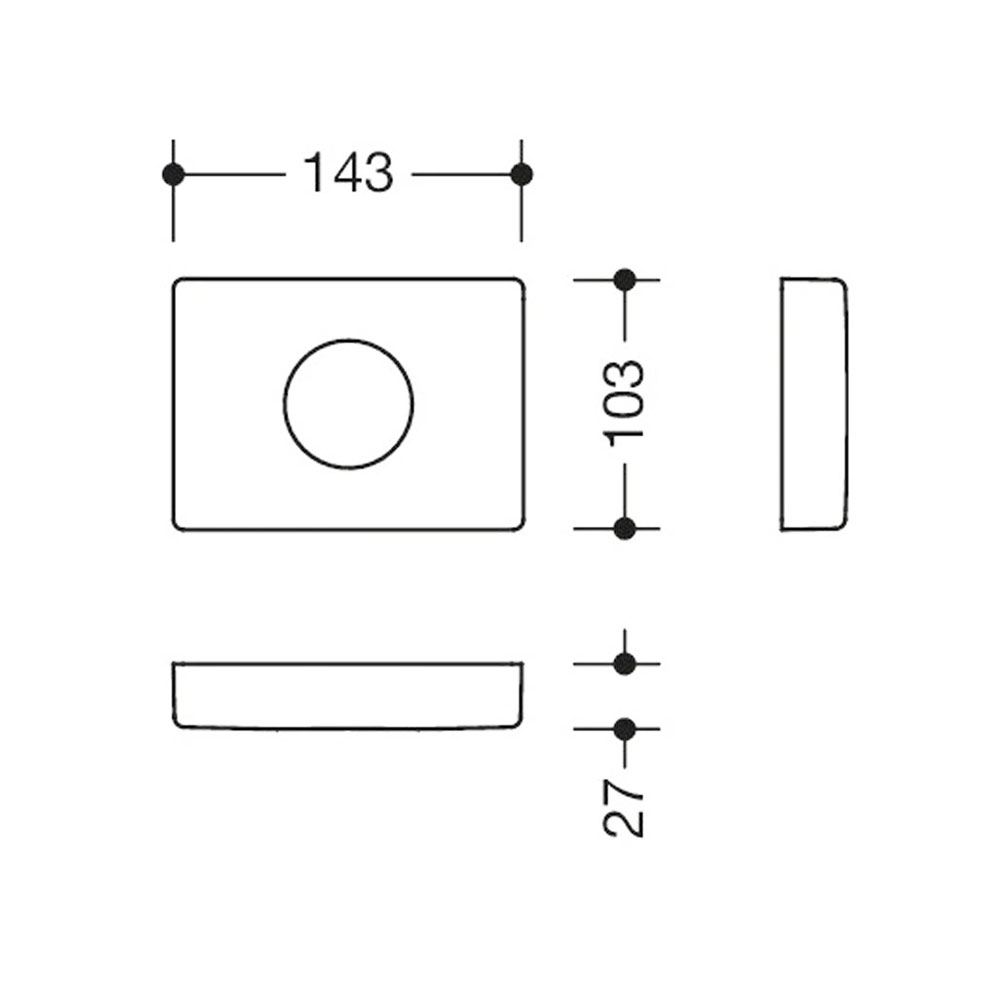 HEWI serie voor 477 dispenser voor hygiënezakjes zuiver wit