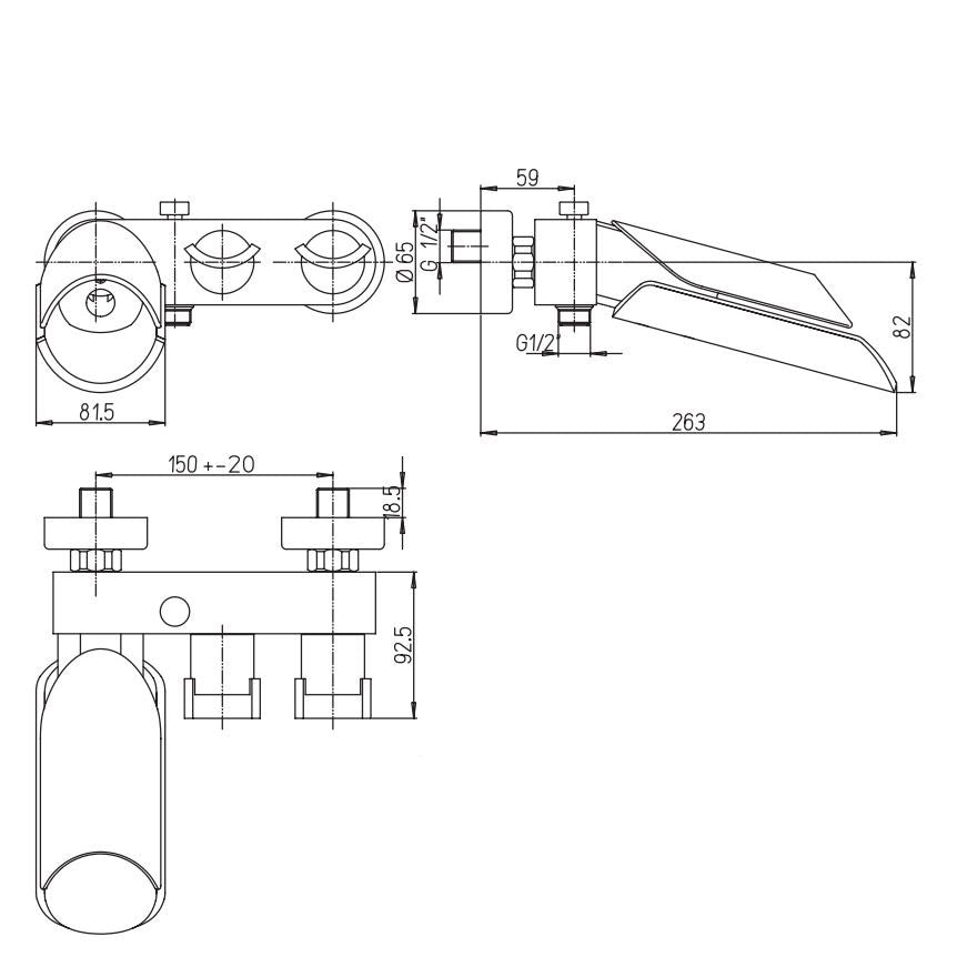 Paini Morgana design waterval badmengkraan chroom