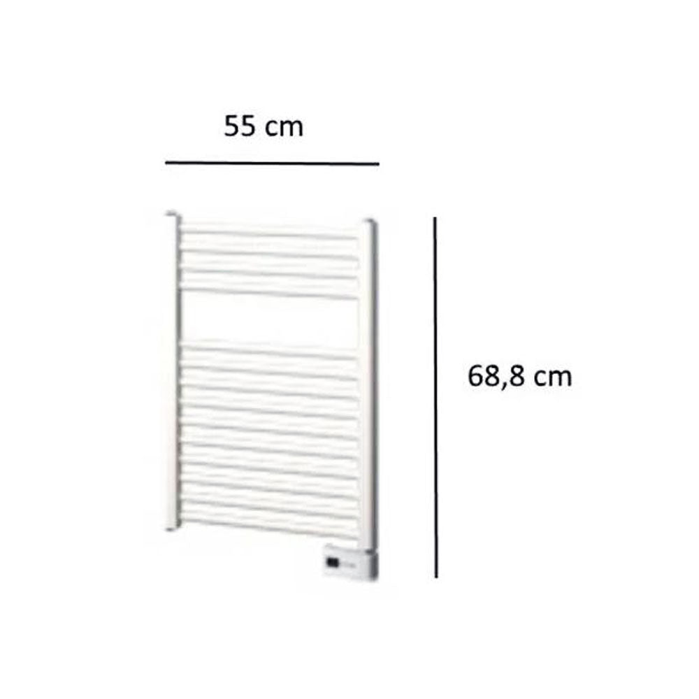 Plieger Palermo-EL elektrische handdoekradiator – designradiator 68,8 × 55 cm, 300 Watt, wit