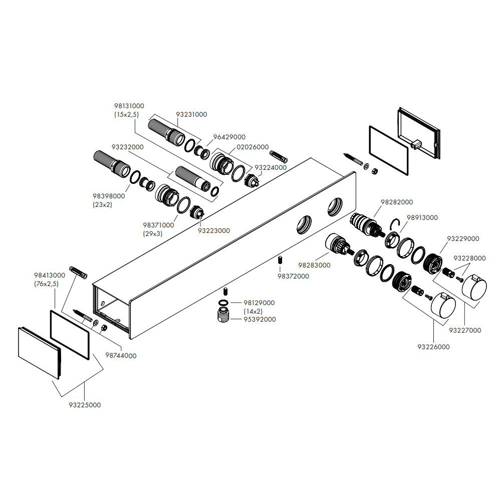 Hansgrohe ShowerTablet 600 thermostaat inbouw douchekraan wit chroom
