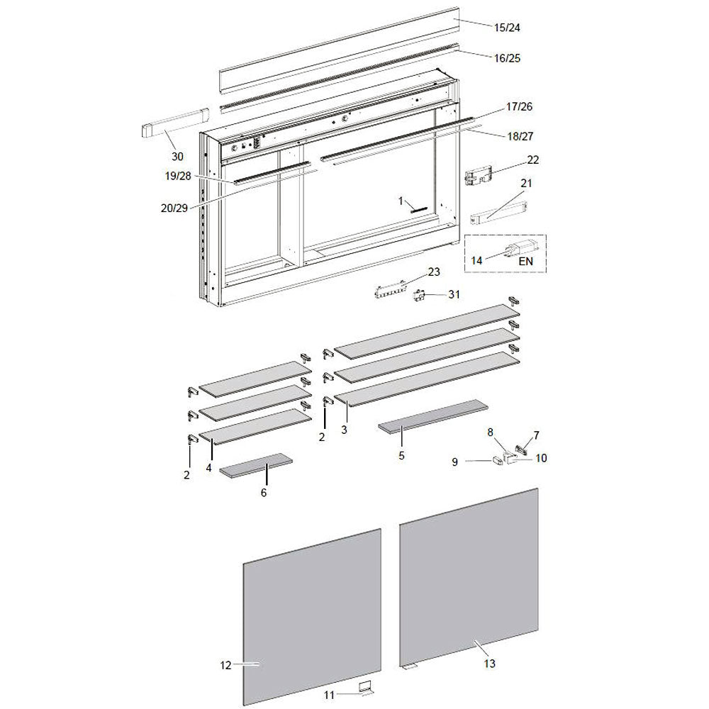 Keuco Edition 400 inbouw Spiegelkast 1060 mm
