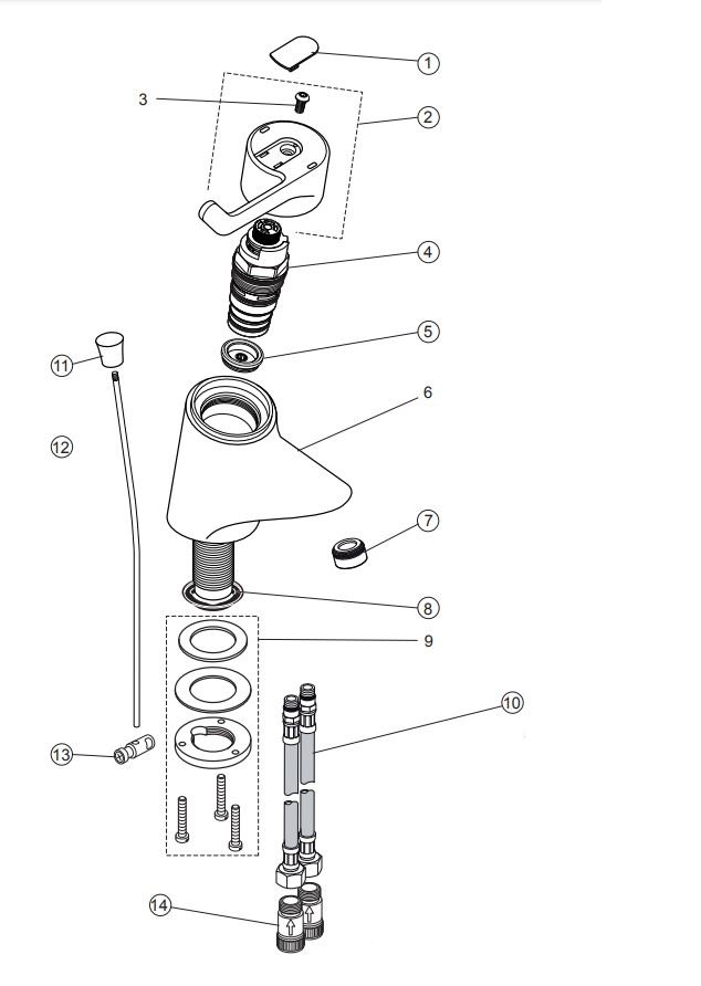 Ideal Standard Ceraplus/Medical Care wastafelkraan chroom