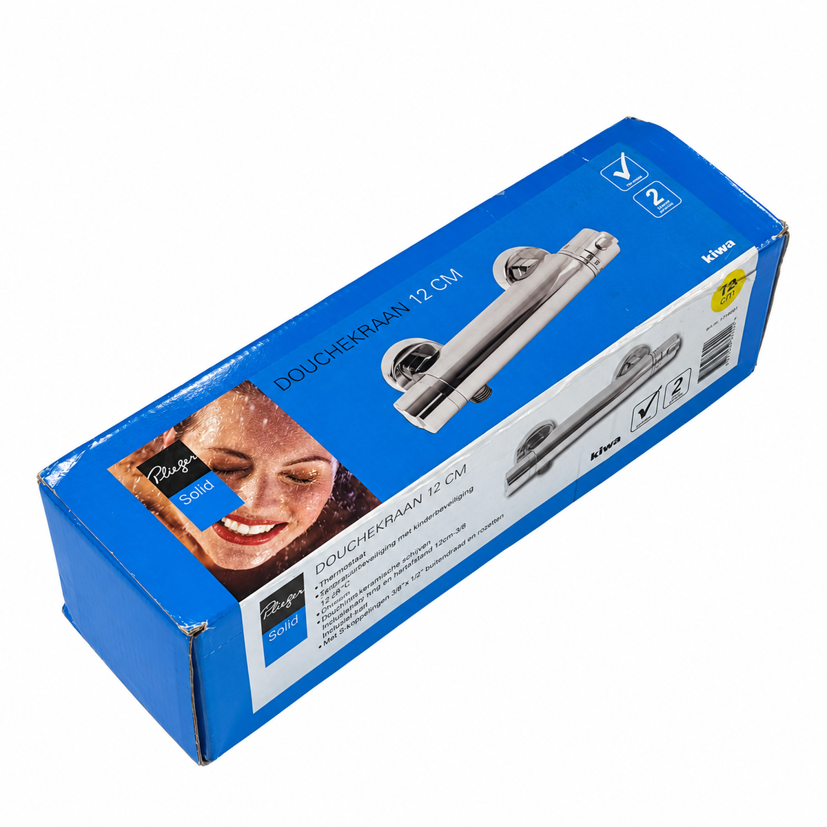 Plieger Solid thermostatische douchekraan 12 cm Chroom