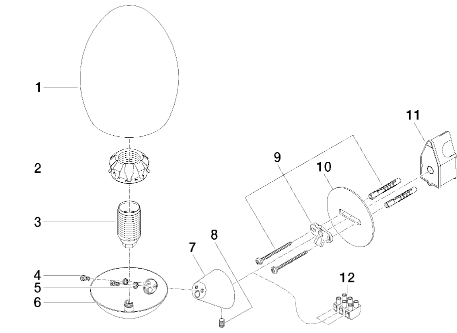 Villeroy & Boch / Dornbracht Source wandlamp met opaalglas chroom