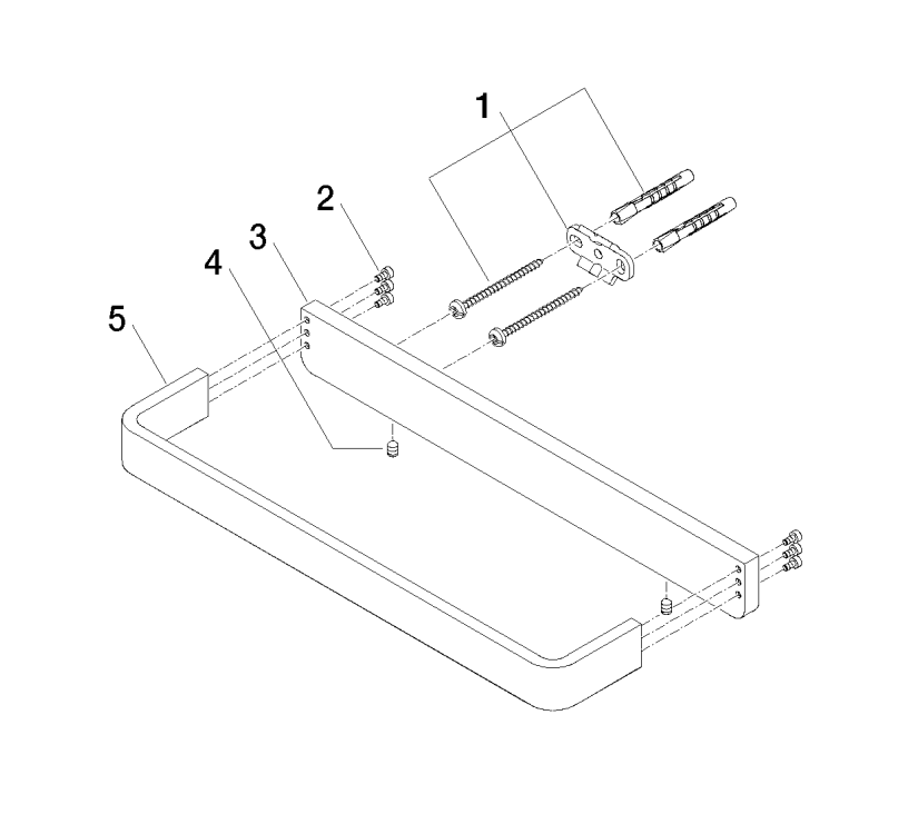 Dornbracht Lulu badgreep platina mat
