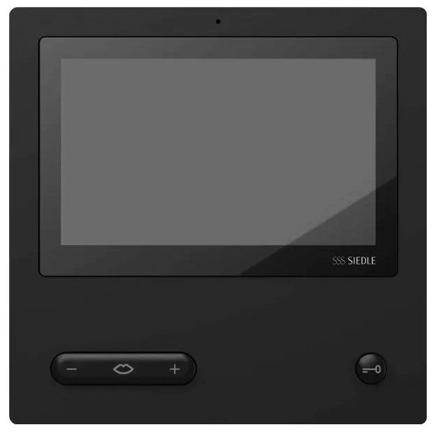 Siedle In-Home-Bus Video-Paneel. binnenstation met touchscreen 17,8 cm, zwart