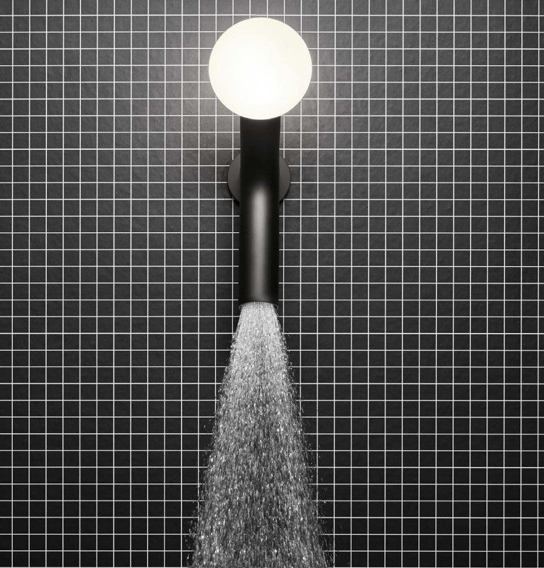 Antonio Lupi Appolo 2 exclusief design hoofddouche met LED verlichting mat zwart