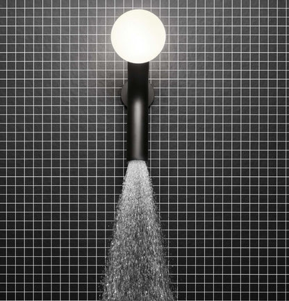 Antonio Lupi Appolo 2 exclusief design hoofddouche met LED verlichting mat zwart