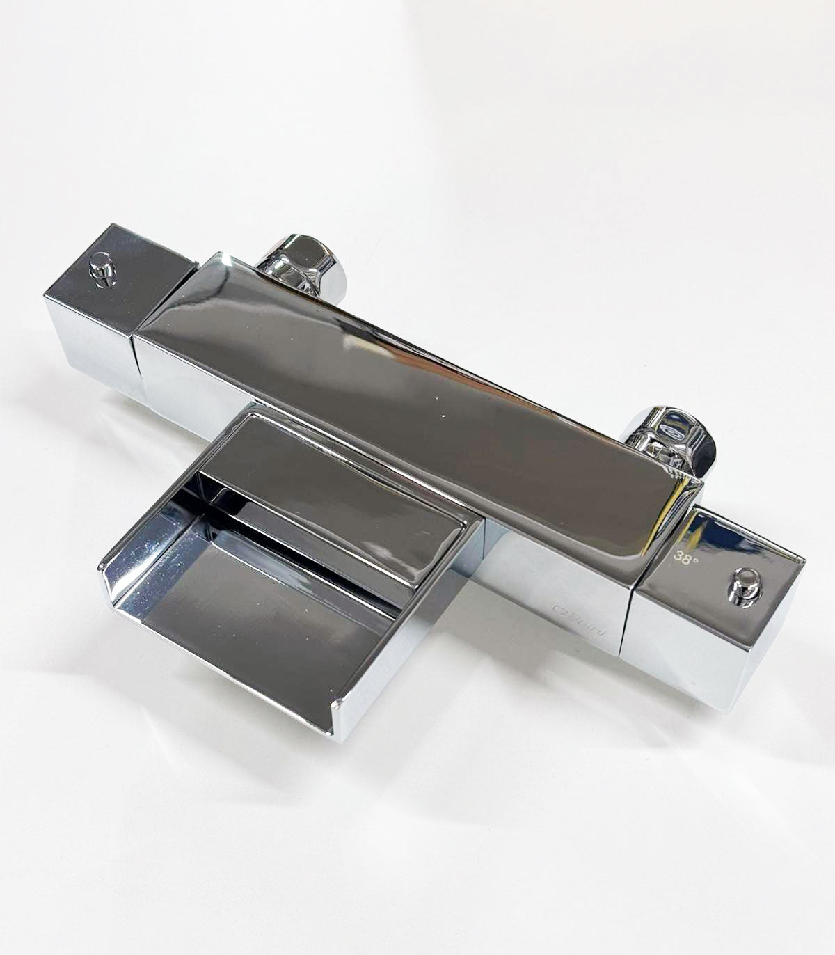 Paini Nexxt Dax design thermostaat badmengkraan met waterval, chroom