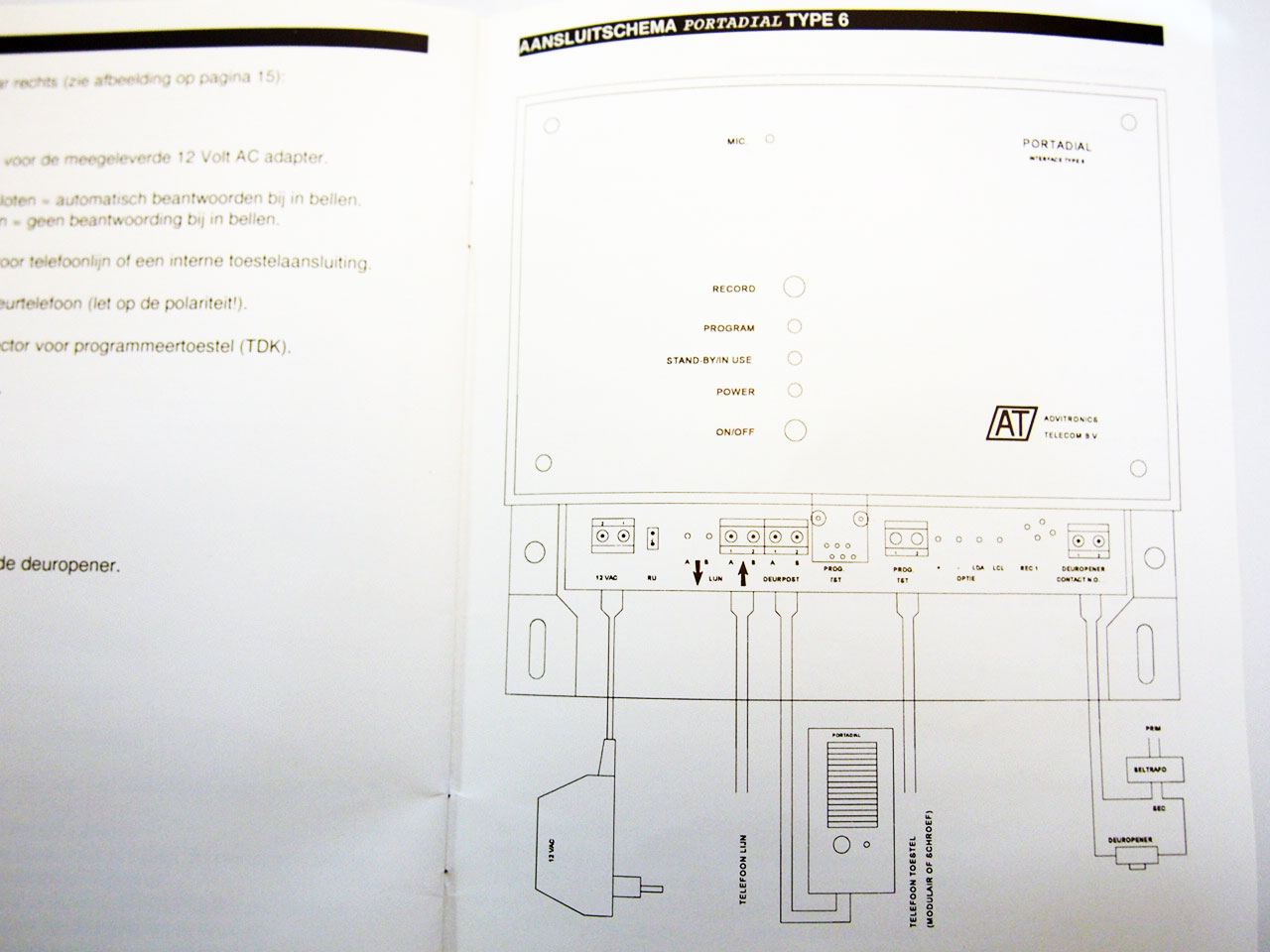 PORTADIAL interface Type 6 met digitale spraakmodule