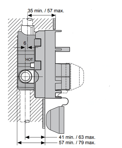 Ideal Standard basisgarnituur voor inbouwbad/douchekraan A2650NU