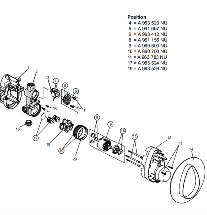 Ideal Standard basisgarnituur voor inbouwbad/douchekraan A2650NU