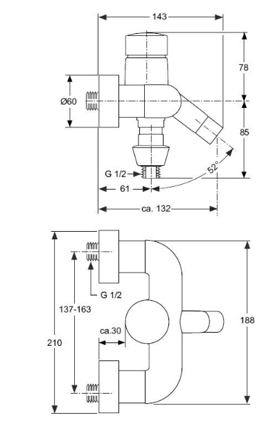 Jado IQ opbouw design badmengkraan chroom