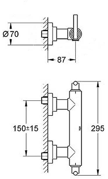 Grohe Atrio Yota douchemengkraan chroom