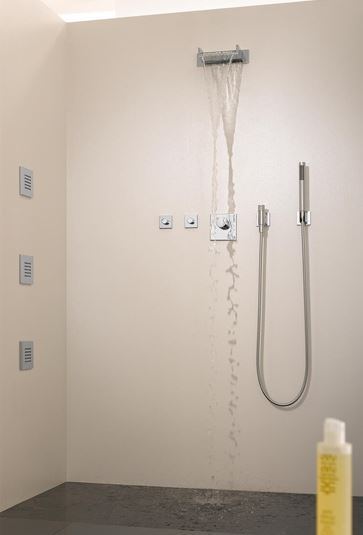 Dornbracht Cascada watervaluitloop voor wandmontage platina mat