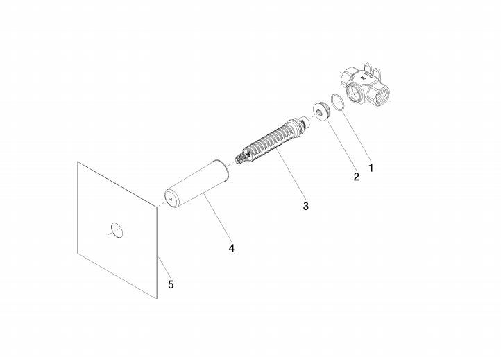 Dornbracht inbouwstopkraan rechtssluitend 3/4''