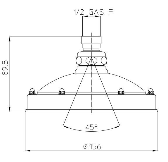 Soffione Bossini Retrò-Antikal regendouche Ø 150 mm chroom