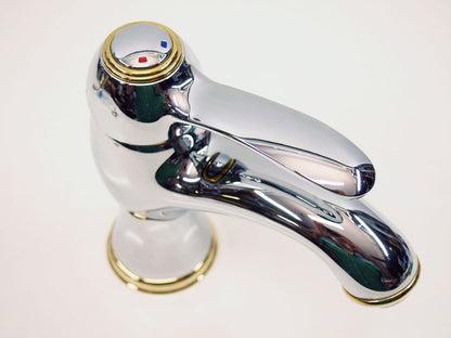 Cristina Art wastafelmengkraan met waste kleur chroom/goud