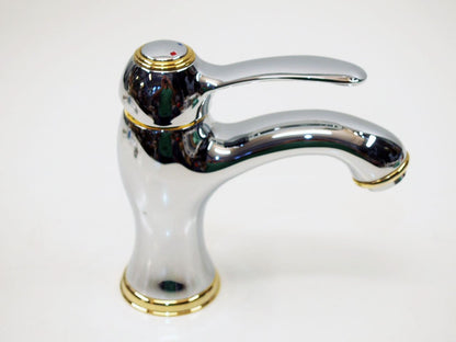 Cristina Art wastafelmengkraan met waste kleur chroom/goud