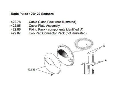 Rada Meltronic Pulse 120 ir bedieningssensor, chroom