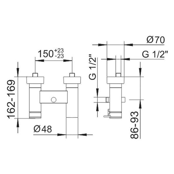 Keuco Plan eengreeps design badmengkraan