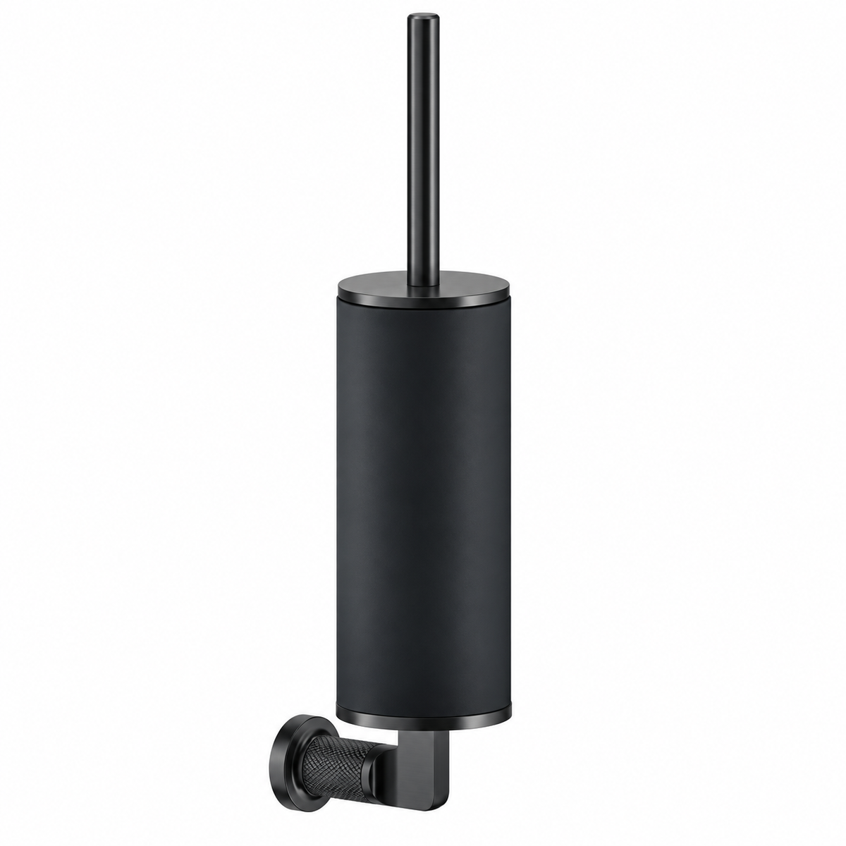 Gessi Inciso toiletborstel houder wandmodel, Black Metal Brushed PVD