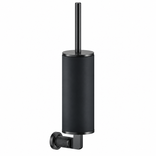 Gessi Inciso toiletborstel houder wandmodel, Black Metal Brushed PVD
