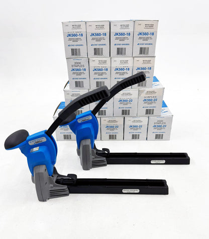 2 x Josef Kihlberg A560M 18 mm en A560 M22M 22 mm handbediende bovenkartonsluiters