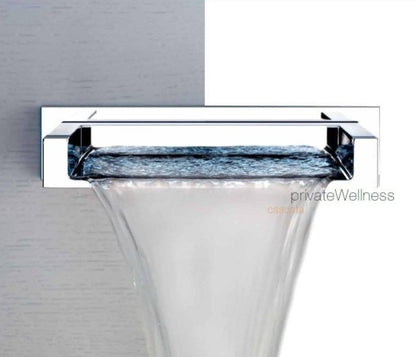 Gessi Rettangolo Cascada, waterval wandmontage RVS