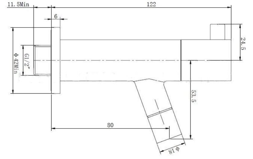 Wiesbaden Amador fonteinkraan met muurbevestiging 1/2" chroom