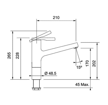 Franke Frames FS TL SW DS keukenmengkraan RVS