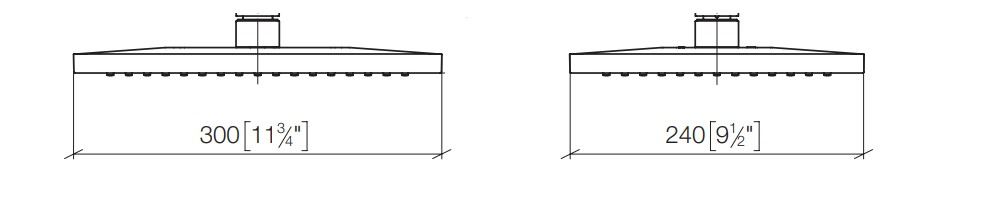 Dornbracht Symetrics regendouche 30x24 cm chroom (showmodel)