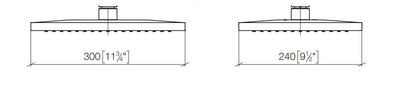 Dornbracht Symetrics regendouche 30x24 cm chroom (showmodel)