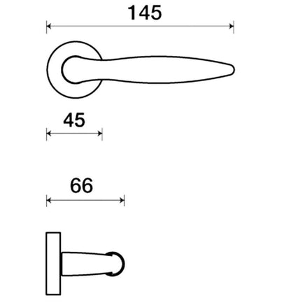 Frascio design massieve messing deurkrukken gelakt messing