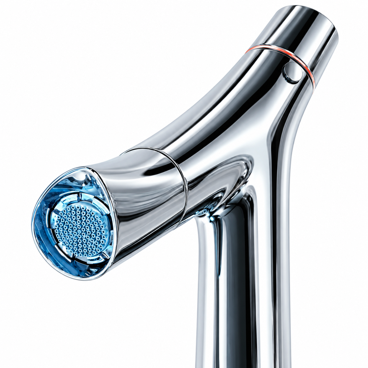 Hansgrohe AXOR Starck Organic 2-greeps-wastafelkraan 240 met verhoogd kraanhuis met EcoSmart, chroom