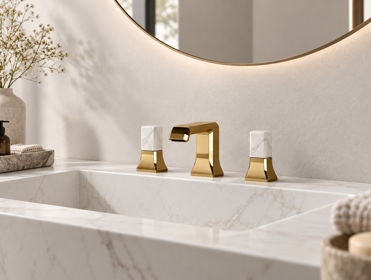 Cristina Italy Regular 3 gats prachtige italiaans design wastafelmengkraan (rose goud)
