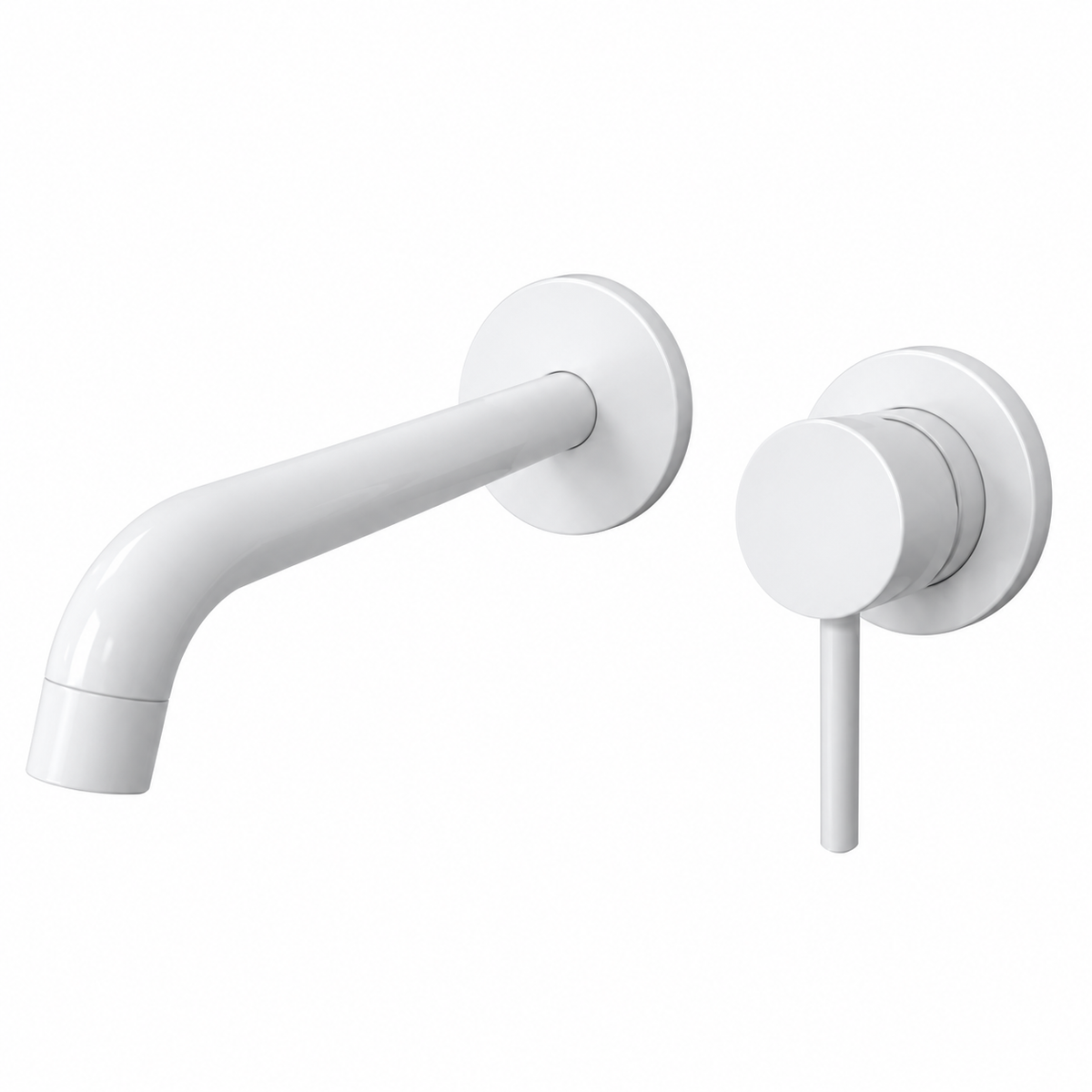 Best Design 2-gats wastafelkraan inbouw inclusief inbouwdeel glans wit