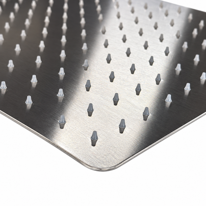 Xenz Pure Regendouche met afgeronde hoeken 40x40 mm RVS