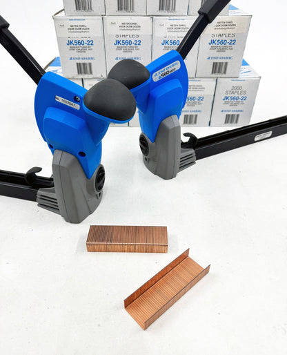 2 x Josef Kihlberg A560M 18 mm en A560 M22M 22 mm handbediende bovenkartonsluiters