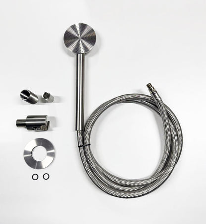 Ceadesign FRE94 wanduitlaat met handdouche en doucheslang 1,50 mtr, geborsteld RVS