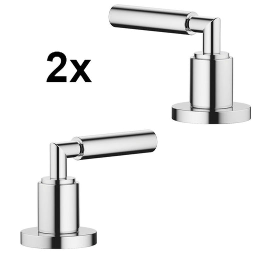 2 x Dornbracht Tara Classic compleet stopkranen koud en warm Chroom (showmodel)