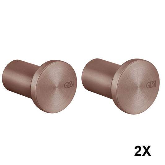 2 x Gessi 316 Badjashaken diameter 28mm geborsteld koper PVD