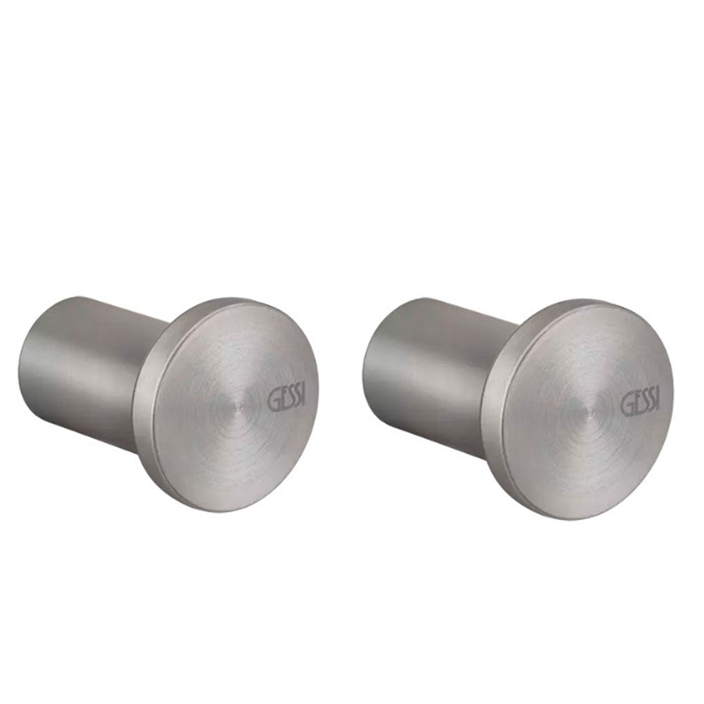 2 x Gessi 316 Badjashaken diameter 28mm geborsteld staal