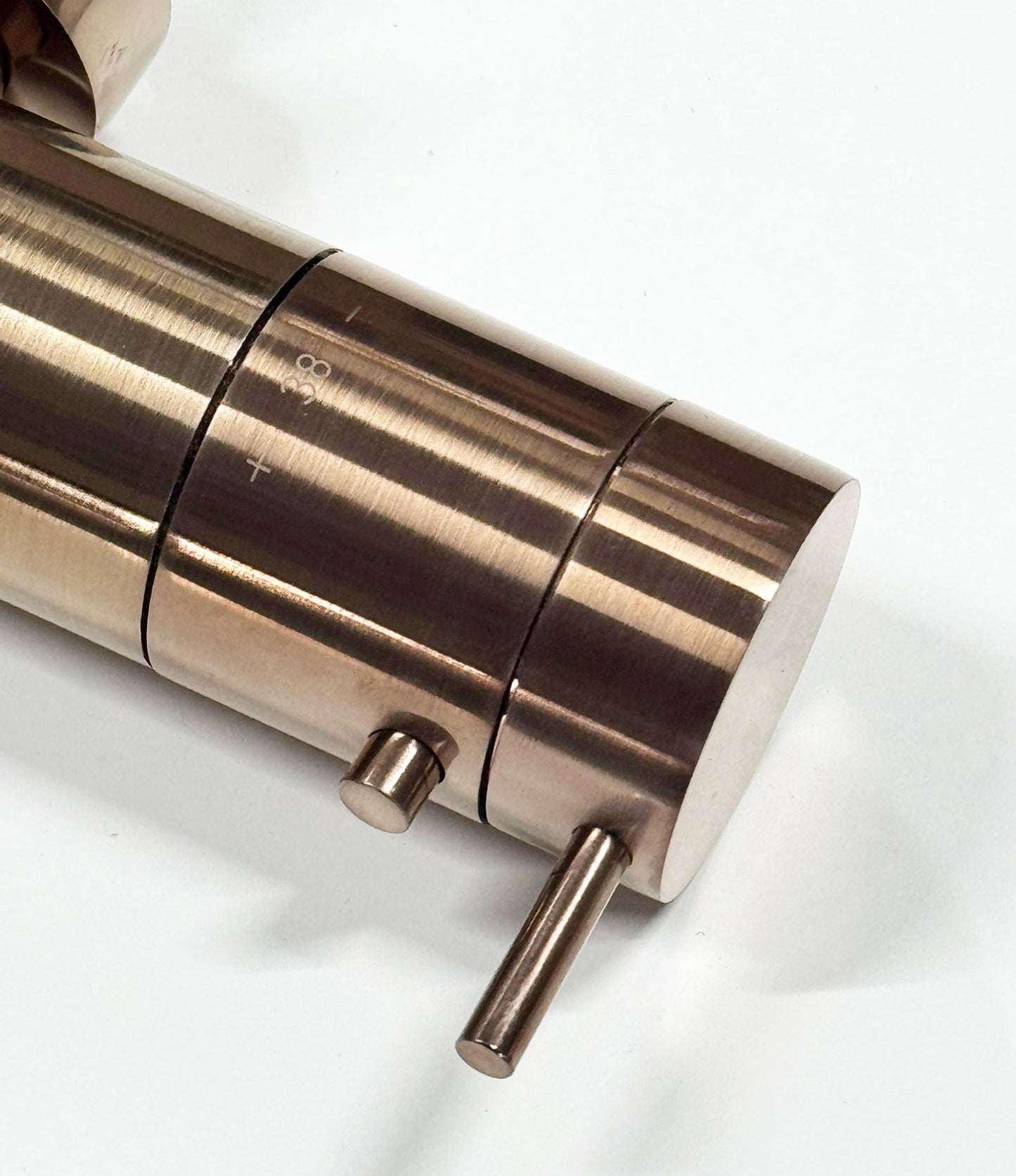 Procasa Waterevolution Flow baddouchethermostaat in geborsteld brons PVD